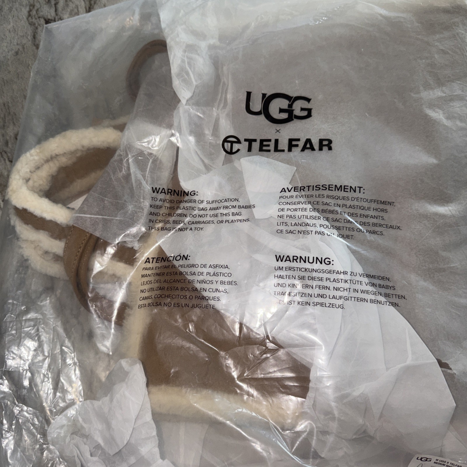 UGG x TELFAR Medium Shopping Bag – Chestnut (2021) NWT! Will Ship ASAP!