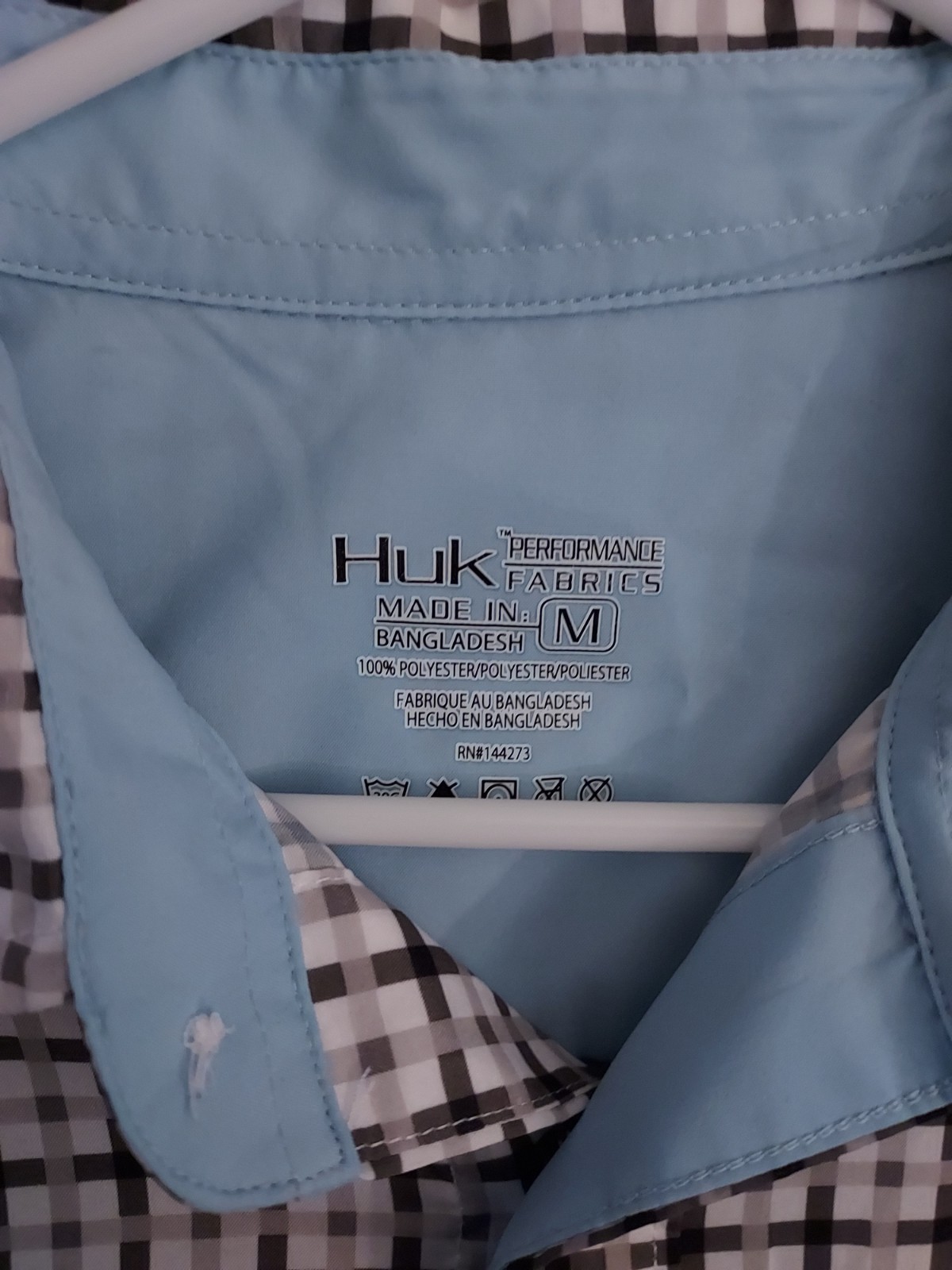 Huk Shirt Mens Medium Performance Fishing Lightweight Mesh Back Beach Utility M