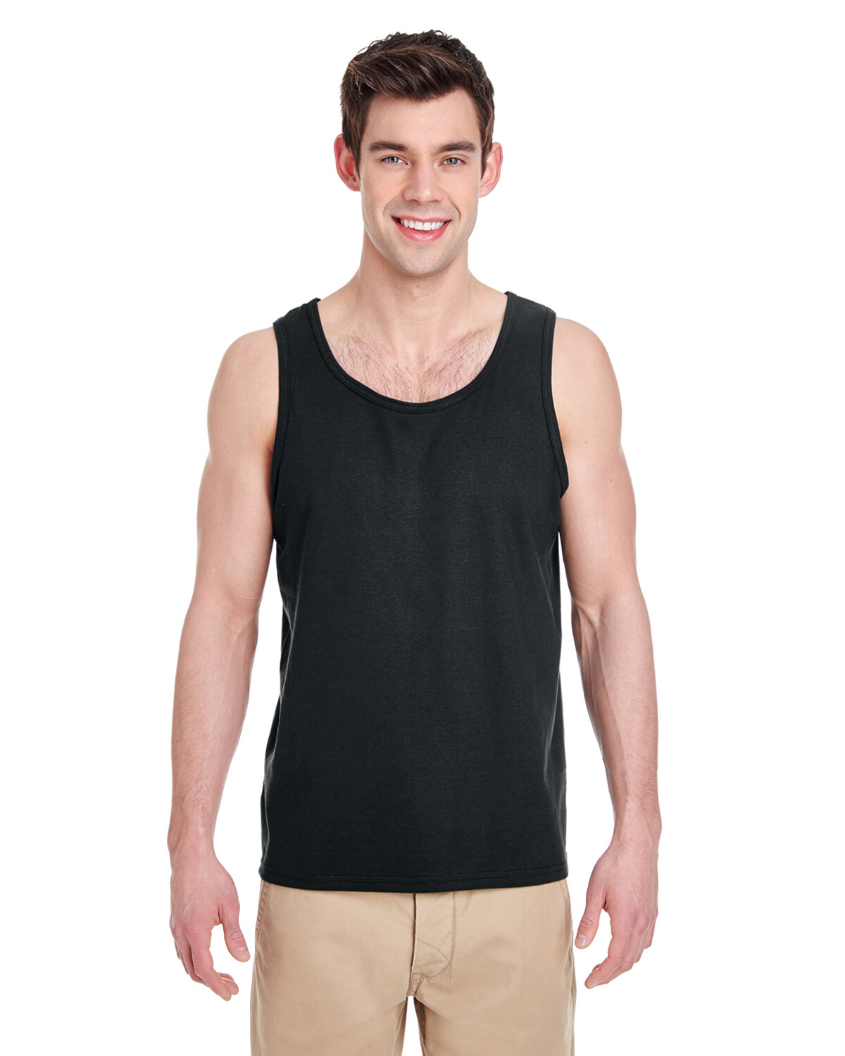 Gildan Adult Heavy Cotton 5.3 oz. Preshrunk Jersey Knit Tank Top G520 XS-3XL