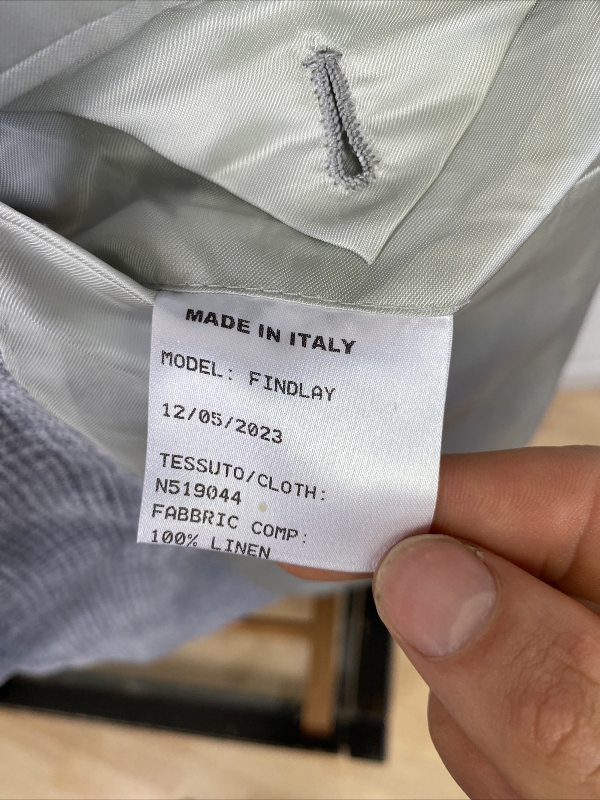 Richard James Savile Row 42R BESPOKE 2023 POW Glen Check Handmade Linen Jacket