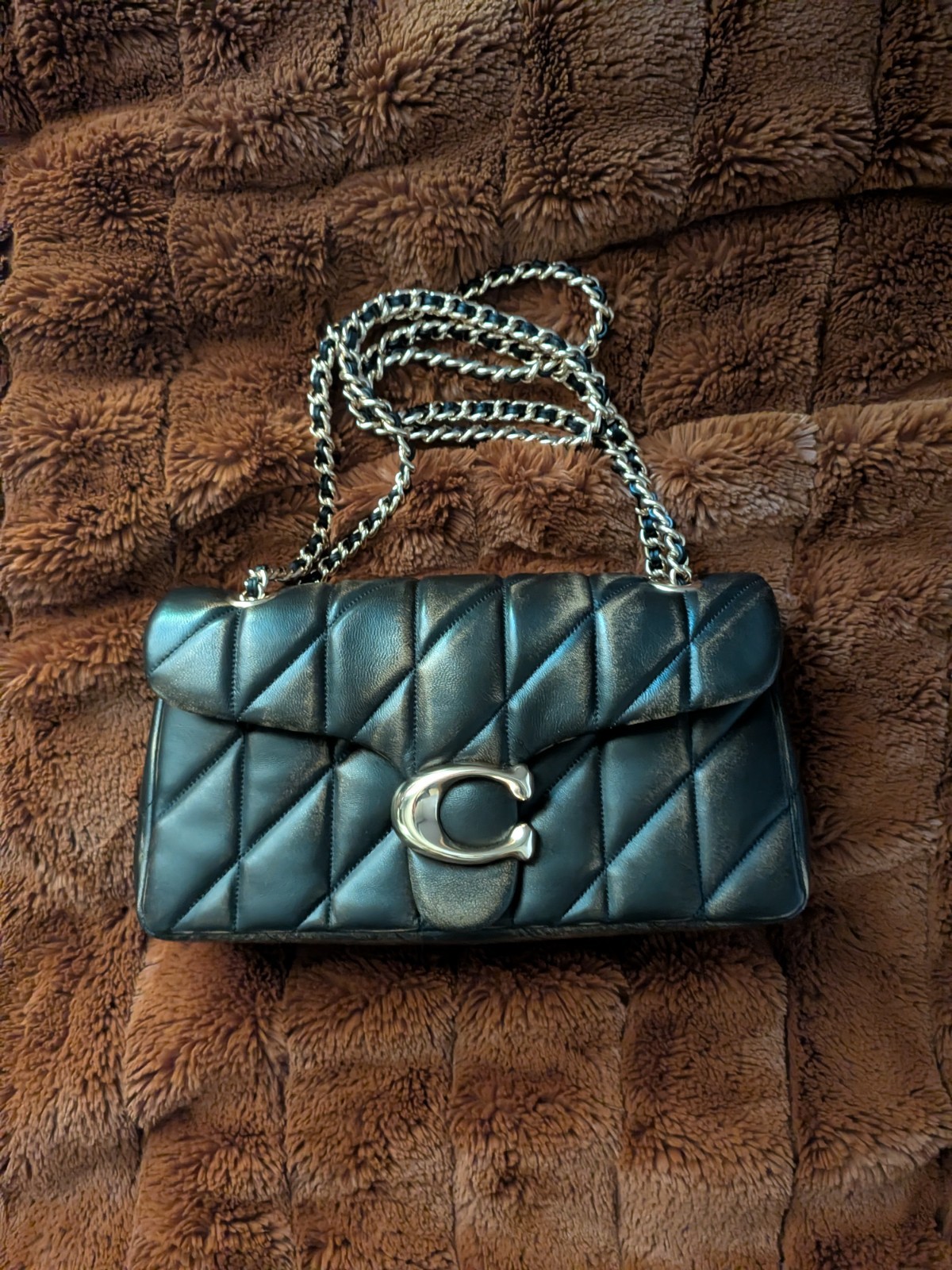 Coach Tabby Shoulder Bag 26 In Loved Leather With Quilting