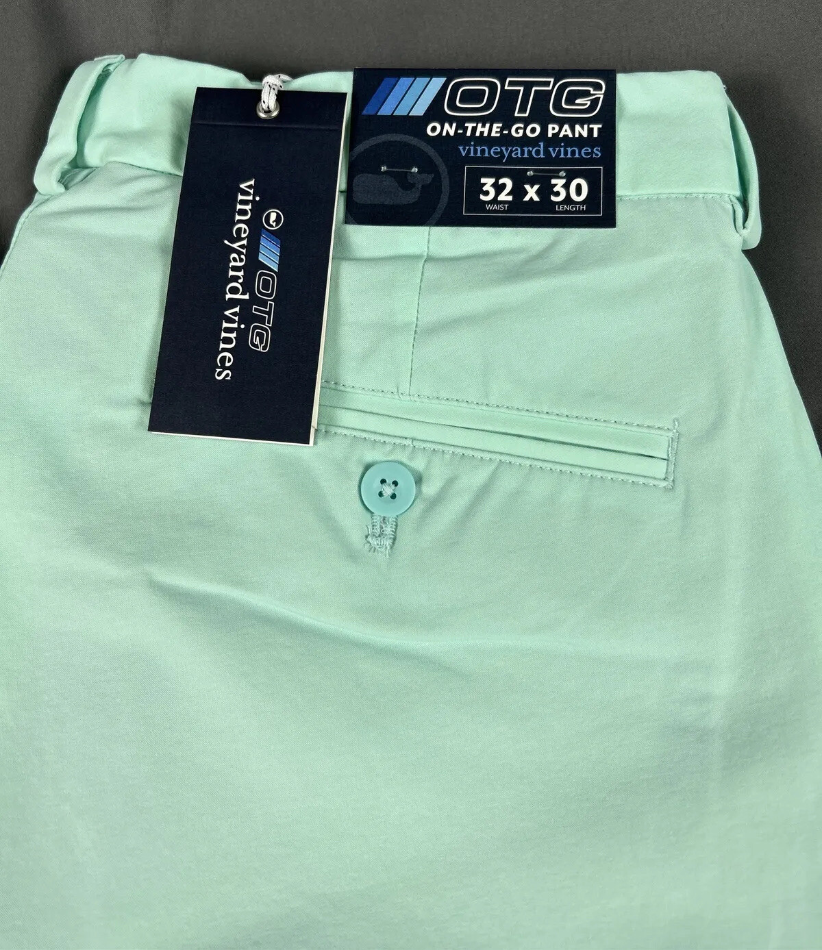 Vineyard Vines Golf Pants Performance On The Go 32 x 30 Crystal Blue $125