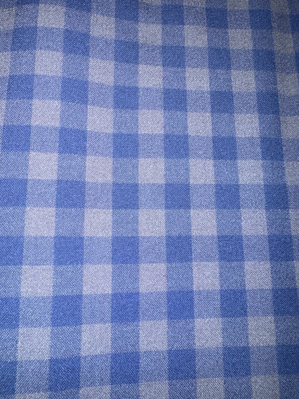 Mizzen + Main Gingham City Flannel Shirt Classic Oxford Blue Gray Men’s Medium