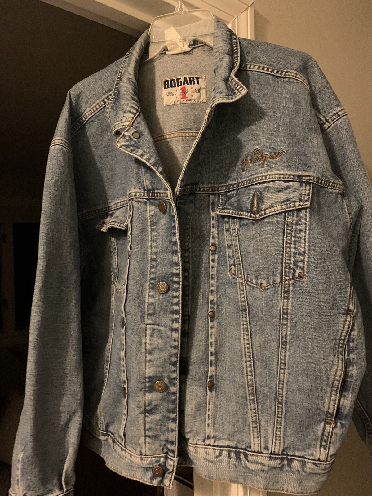 VERY RARE Vintage Bogart One Buffalo Denim Jacket 100% Baumwolle Cotton XL