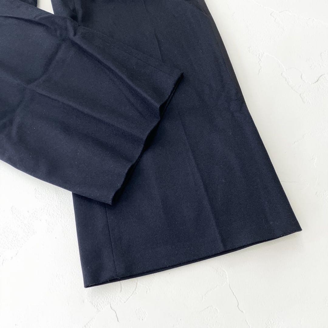 CELINE Wide Leg Trousers Navy Phoebe Philo Center Press Pants Good Condition M