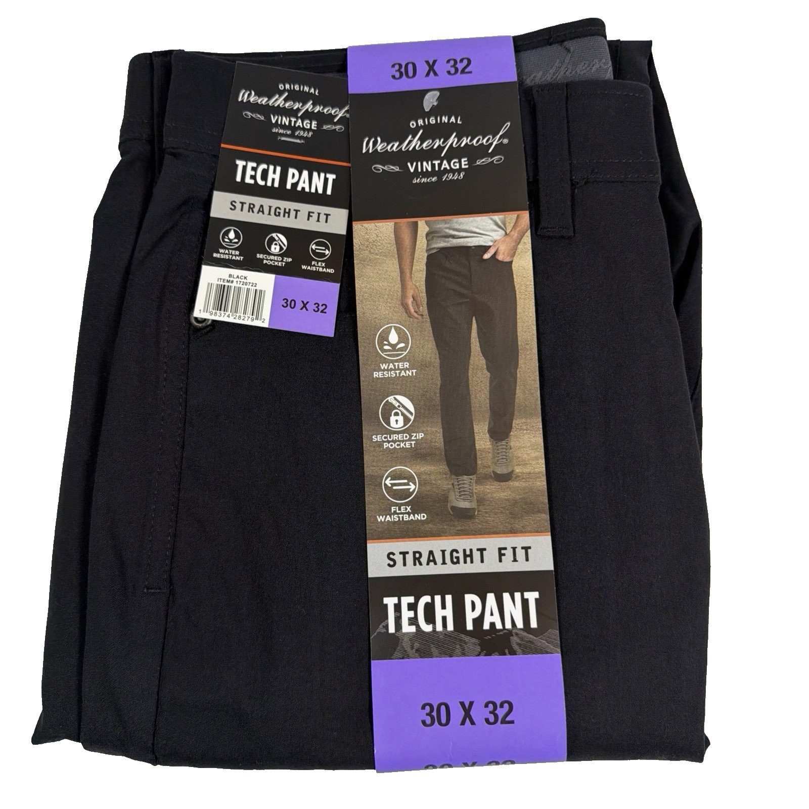 Weatherproof Vintage Men’s Tech Pant Stretch Water Resistant 5-Pocket NWT