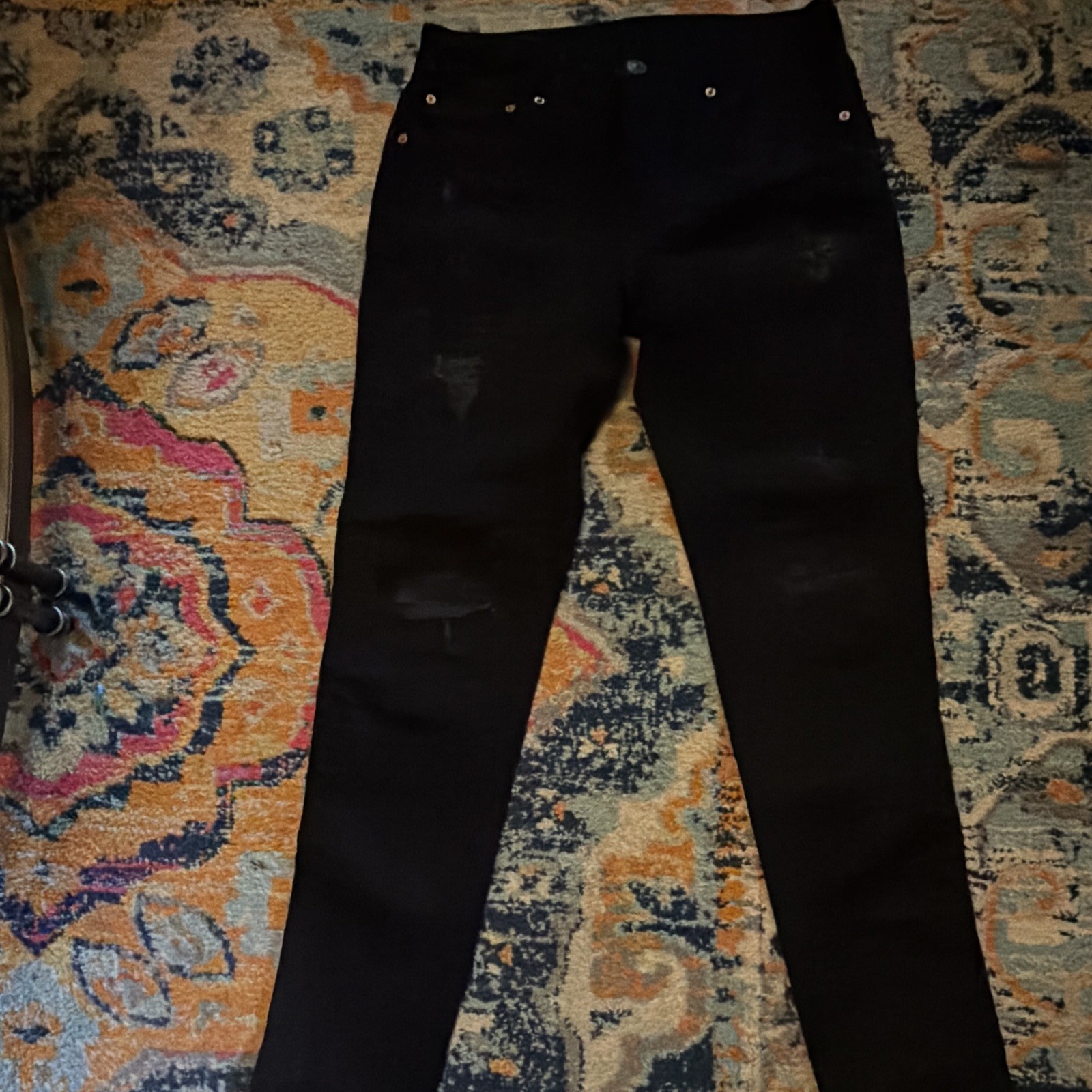 American Eagle AirFlex+ Black Straight Stretch Denim Jeans 5-Pocket