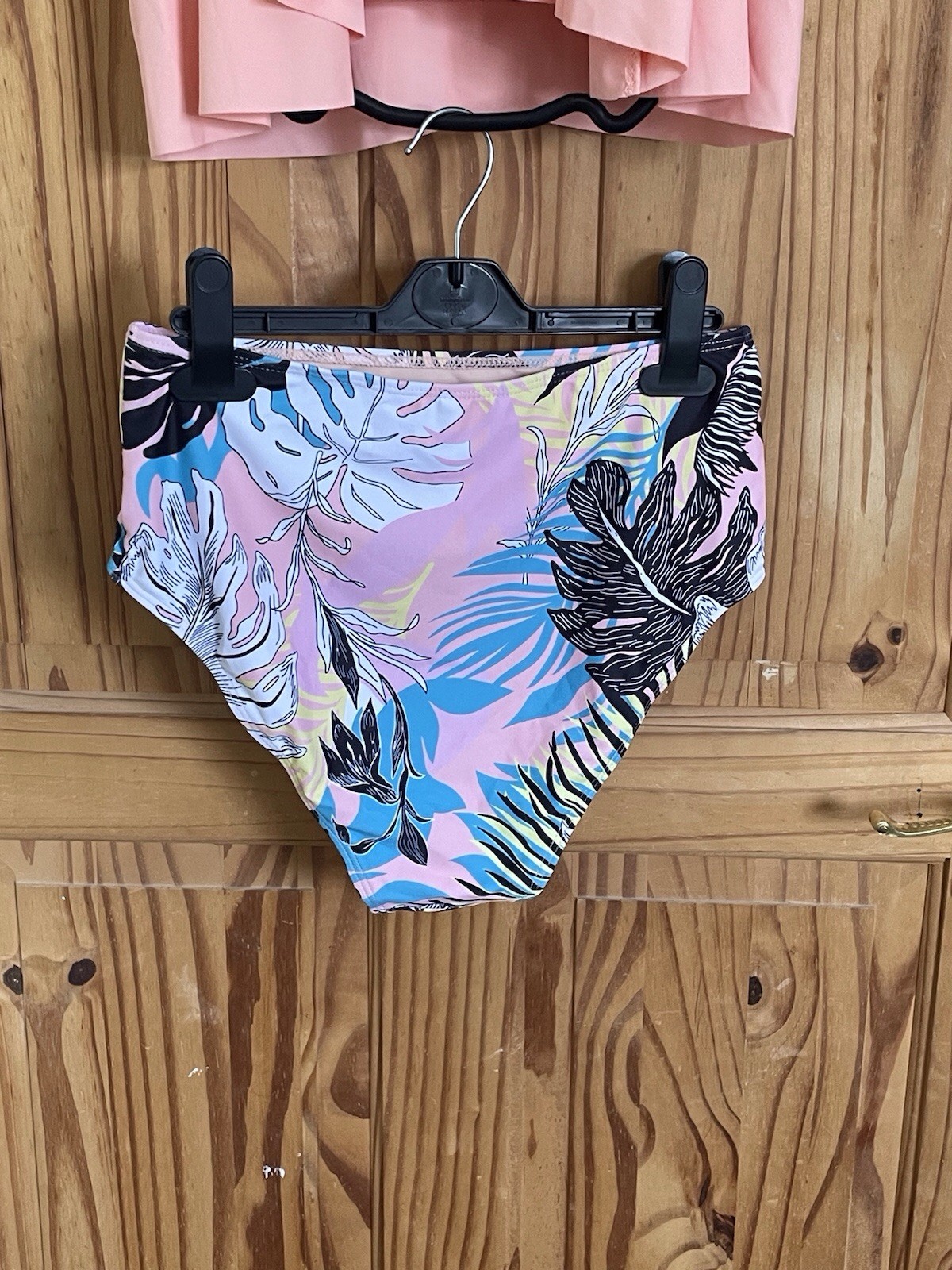 Women’s Floral Tankini with High Waisted Bikini Bottoms – Size S (8-10)