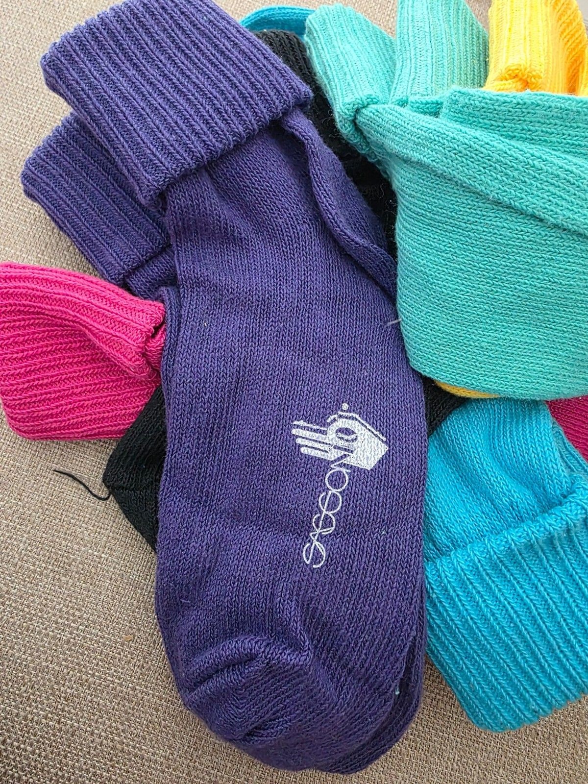 Vintage 1990’s Sassoon Womens Socks New Sock Size 9-11 6 pairs k