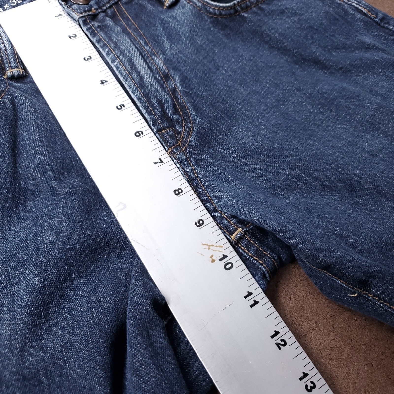 Gap 1969 Standard Jeans Mens 28×30 Blue Dark Wash Straight Leg Preppy Classic
