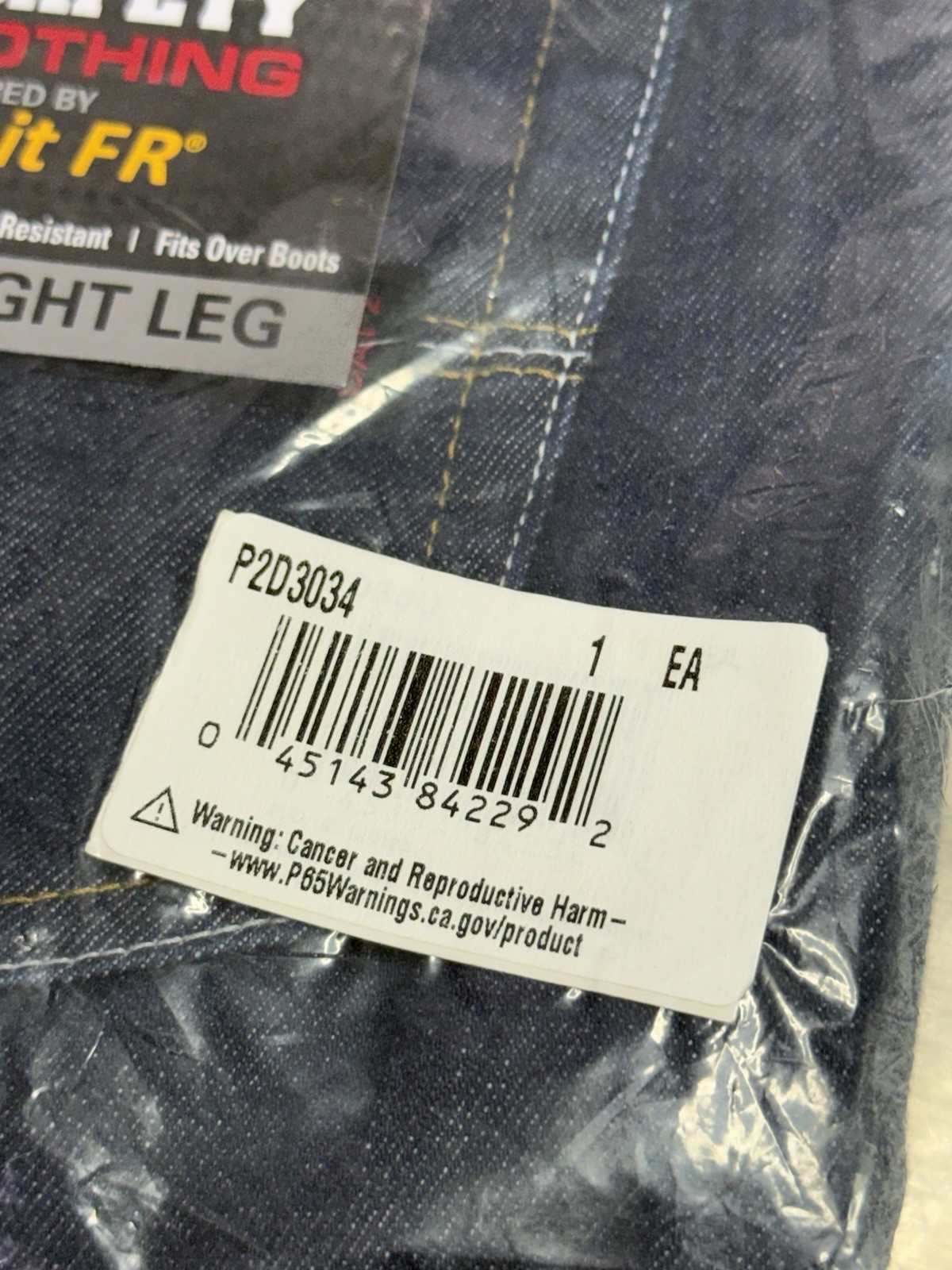 MCR Safety P2D3034 FR Jeans 30W Straight Leg CAT 2 NFPA 2112 New