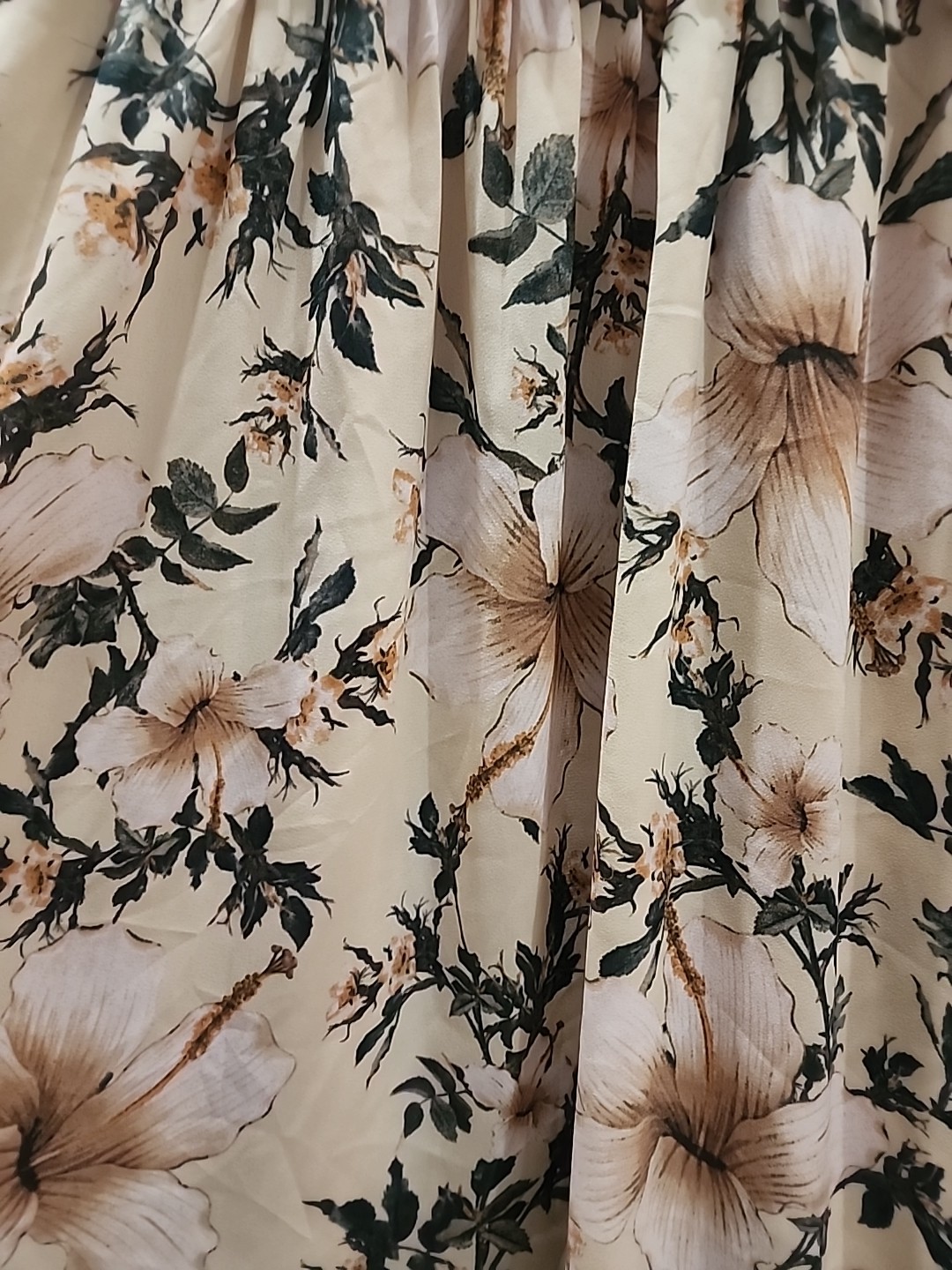 Happy x Nature Size L Dress smocked Floral Boho knee Length By Kate Hudson