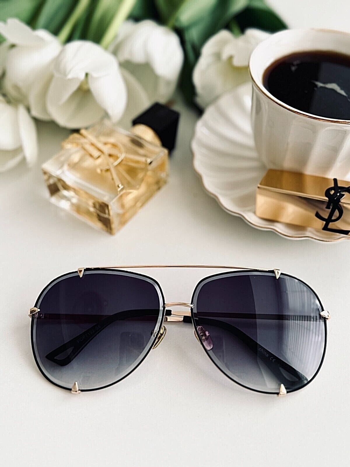 Big XXL “Talon” OVERSIZED Metal Gradient Women Sunglasses Shadz GAFAS 100% UV
