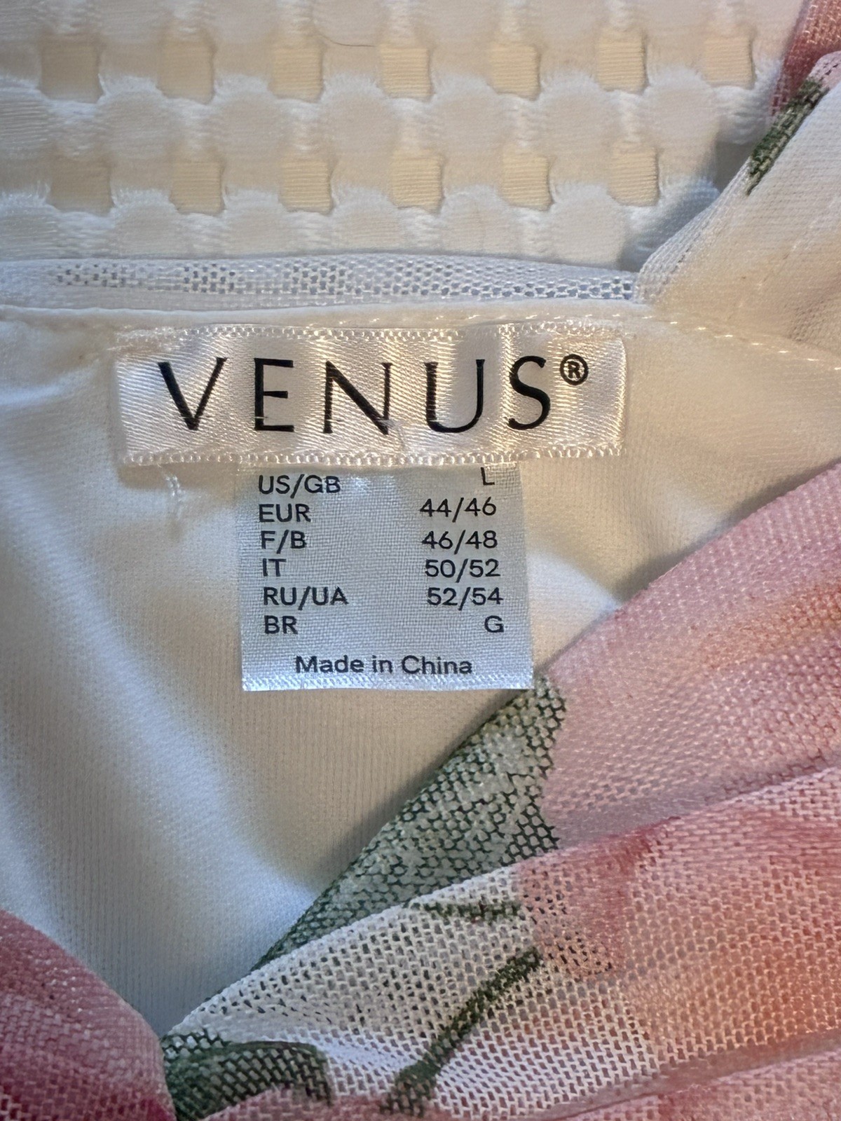Venus Floral Mesh Ruched Sweetheart Neckline Top Pink Rose Sleeveless Blouse L