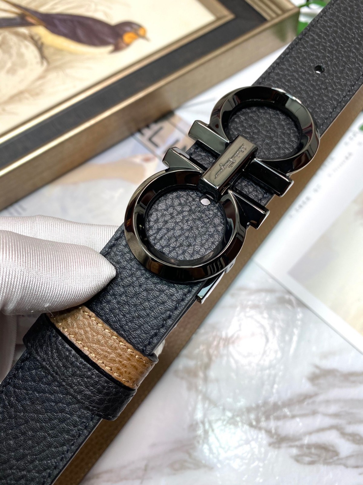 ferragamo belt authentic men