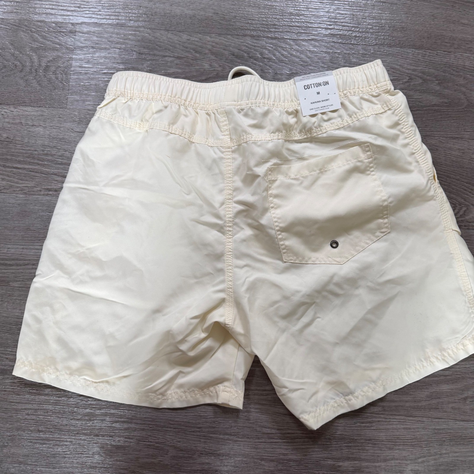 Cotton On Kahuna Shorts Mens Medium Vintage Natural Recycled 391254-356 NEW