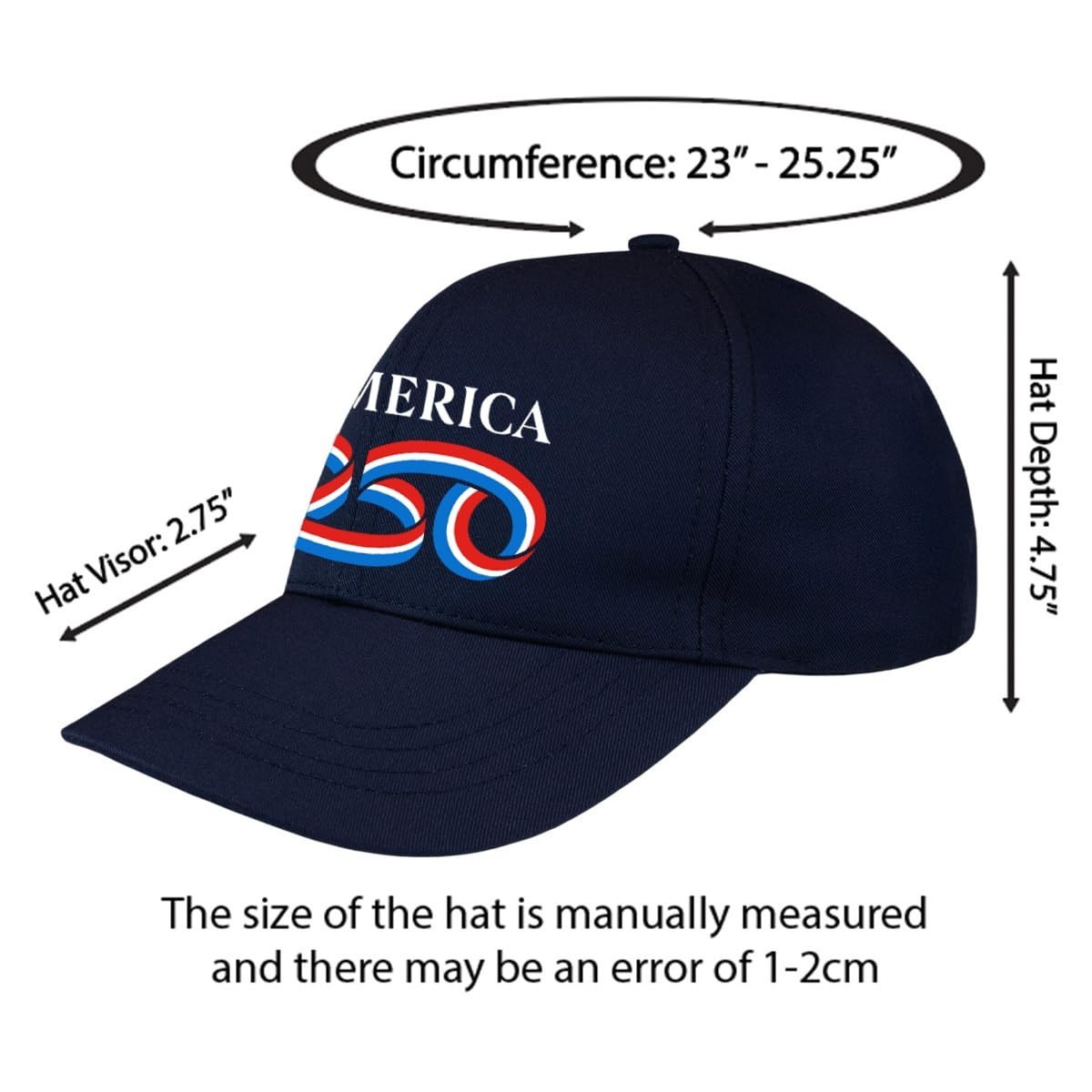 250th Anniversary USA Hat – Structured Cap for 4th of July, Patriotic Headwear,