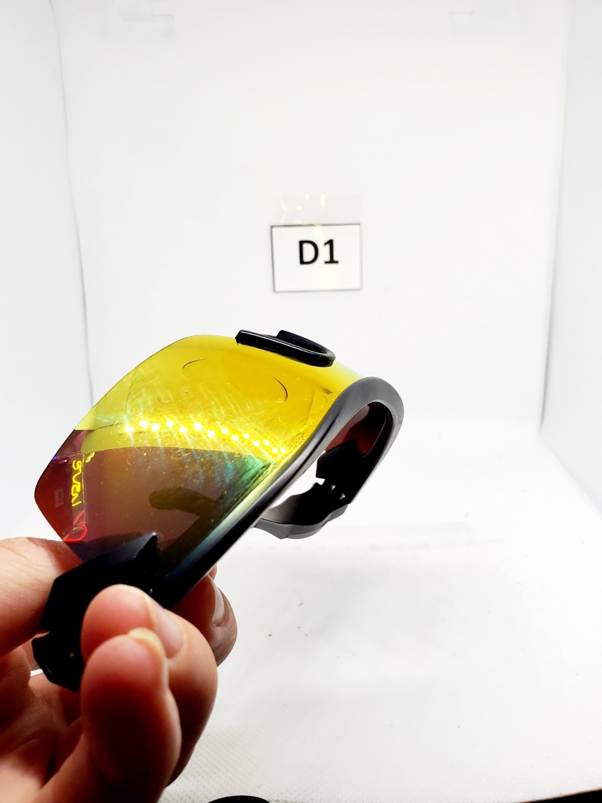 sunglasses plastic half rim battle vision bulb head 5324