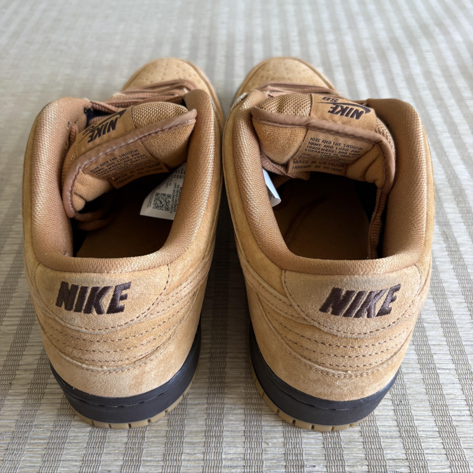 Nike SB Dunk Low Pro Wheat Mocha Shoes Mens 12 Brown Suede Sneakers BQ6817-204