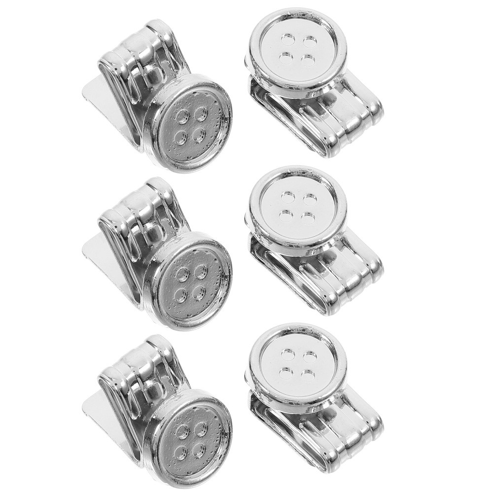 6 Pcs Removable Metal Button Suspender Buttons for Men Pants Jeans