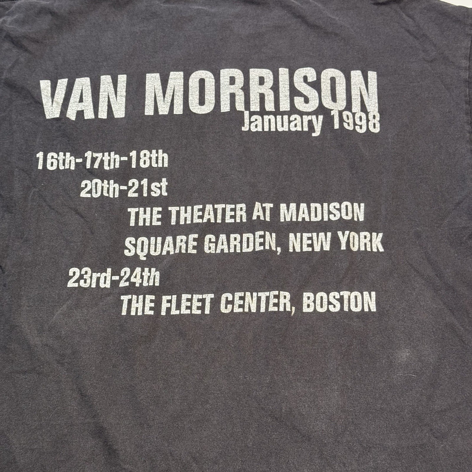 Vintage 90s Van Morrison The Healing Game Tshirt Size X-Large Double Sided Delta