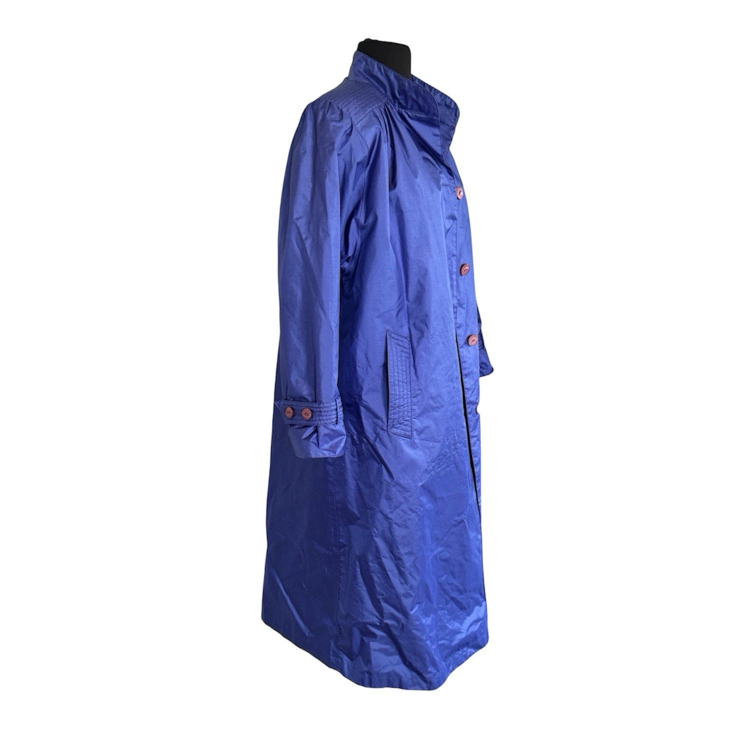 Vintage Chiago By Fleet Street Blue Trench Coat 10