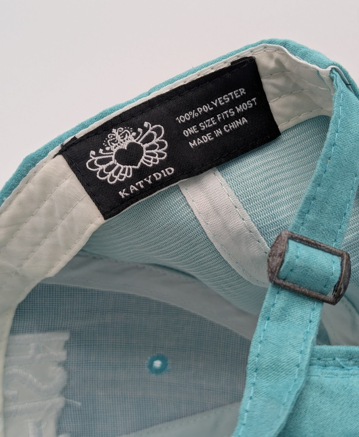 ADULT-ISH Embroidered Snapback Cap Teal One Size Adjustable Closure