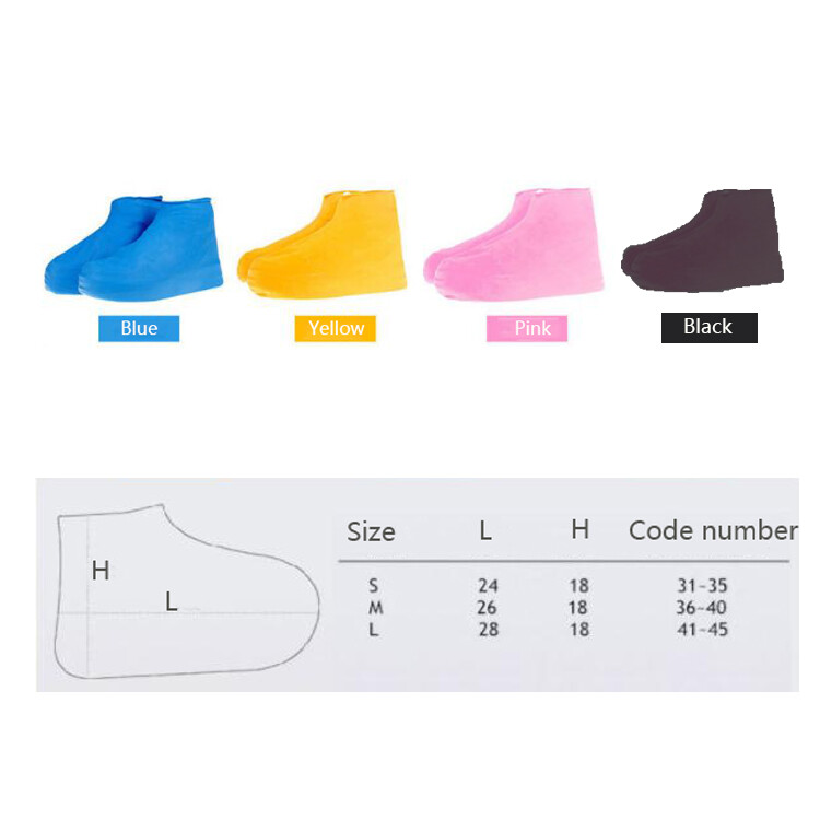 SILICON WATER PROOF, NON-SLIP & RE-USABLE SHOE COVER FOR WOMEN’S TRAINERS BLUE