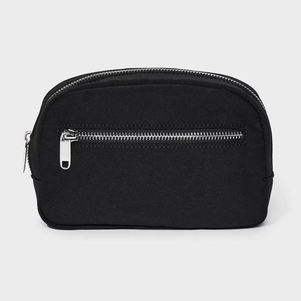 Fanny Pack – Wild Fable Dark Black Adjustable Strap Zip Front Crossbody New