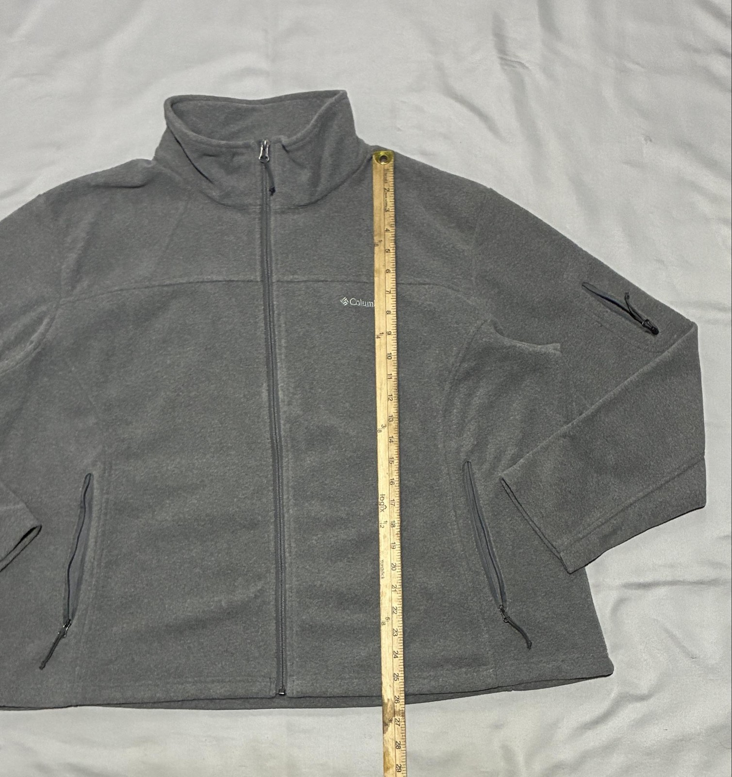 Columbia Jacket Womens 3X Gray Fast Trek II Fleece Full Zip Outdoor Lightweight