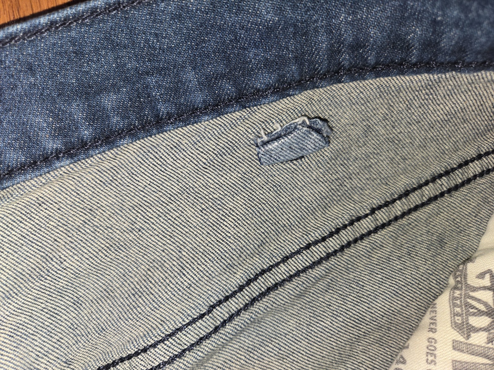 MENS LEVI’S 569 38X30 (FIT 38X28) LOOSE STRAIGHT FIT DARK BLUE JEANS A+ HEM JOB