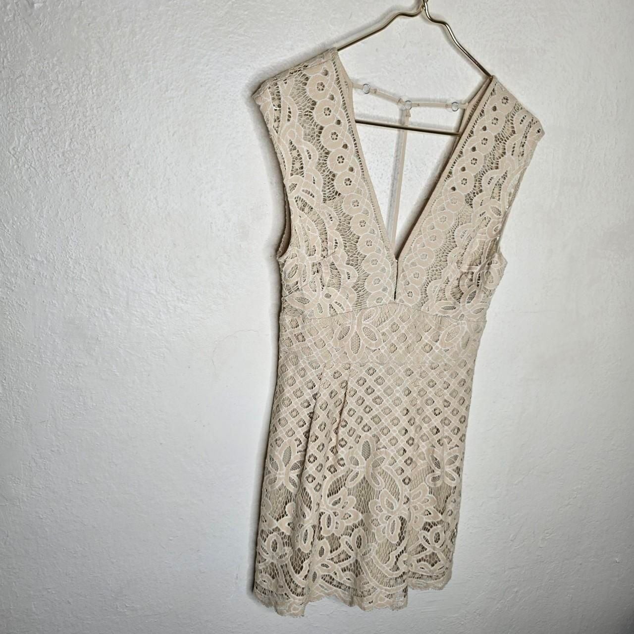 Free People One Million Lovers Lace Mini Dress