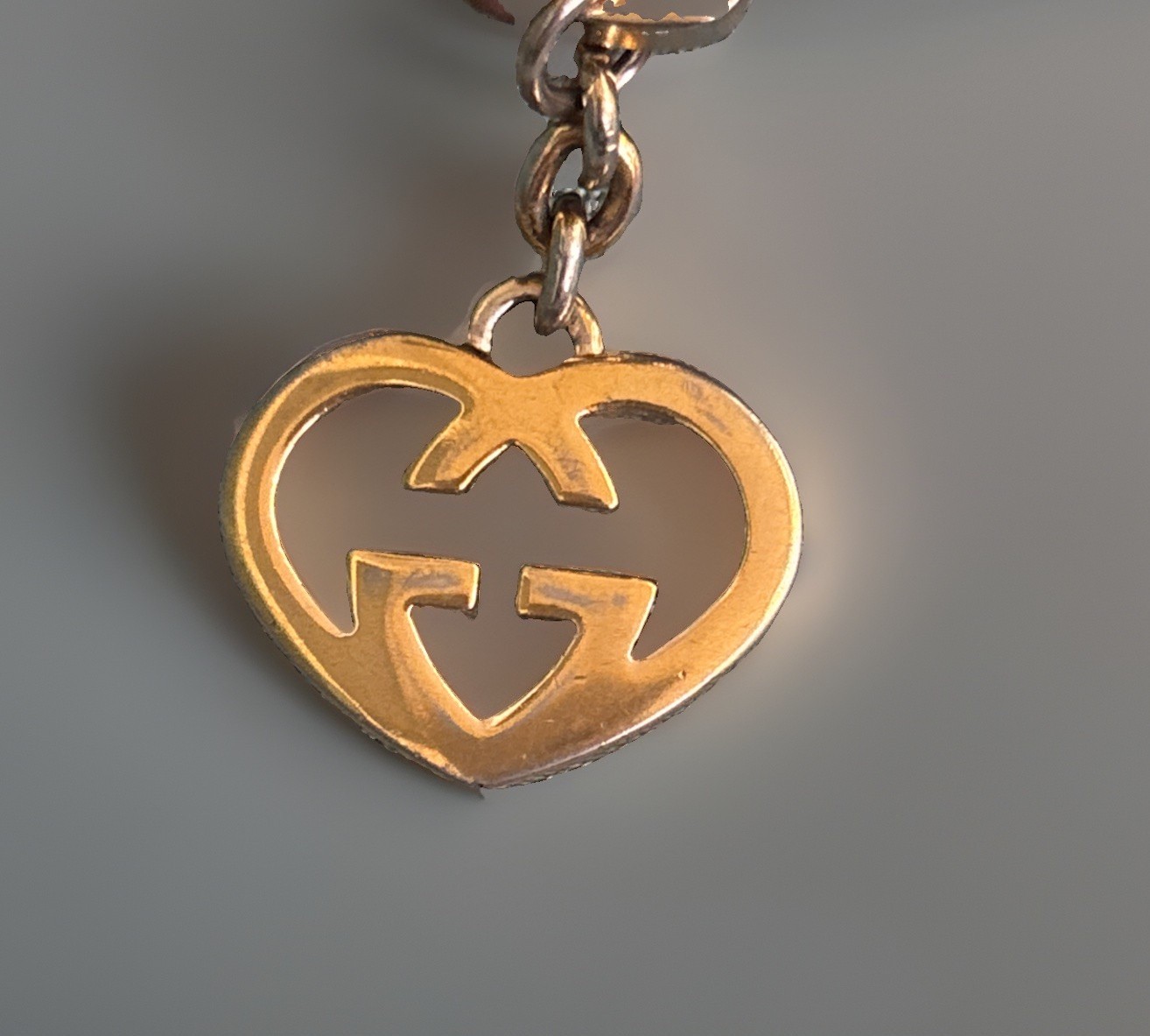 Gucci Bronze Guccissima Leather Zip Around Continental Wallet GG Heart Charm