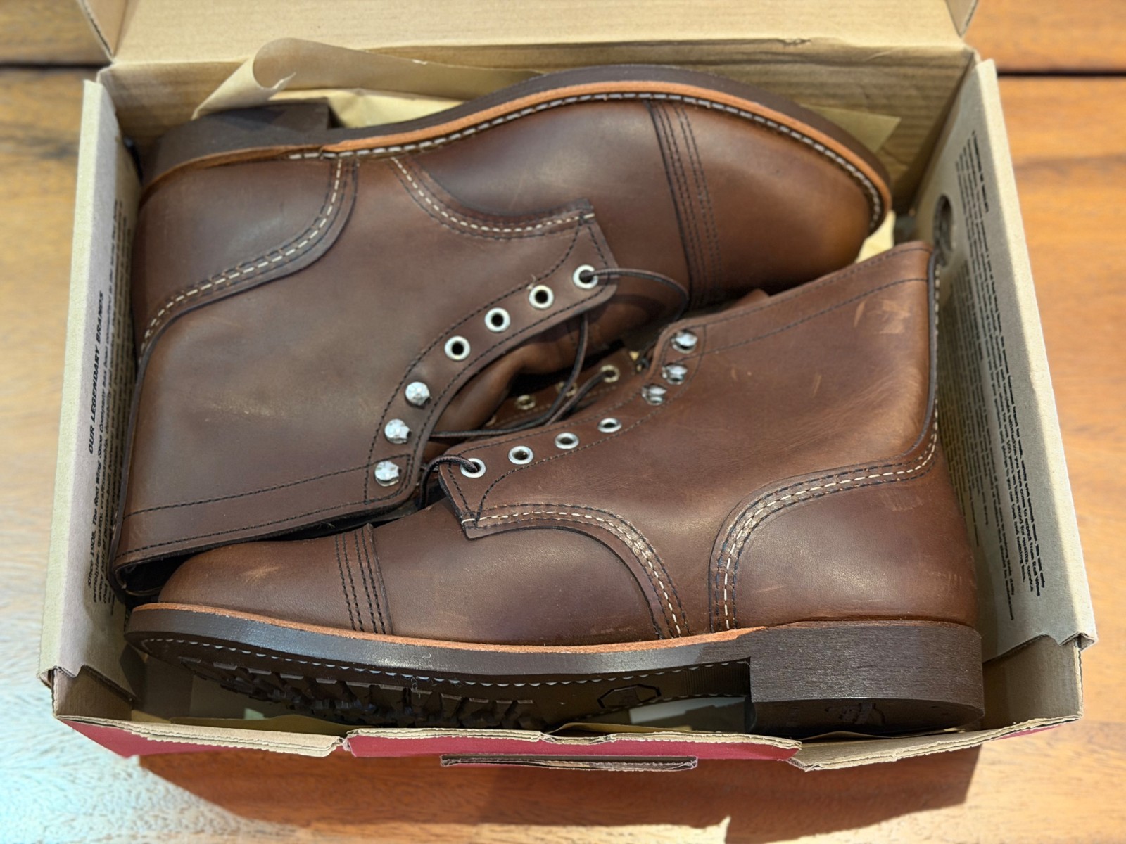Red Wing Iron Ranger Men’s Boot – Amber Harness (8111) Size 10 New in Box