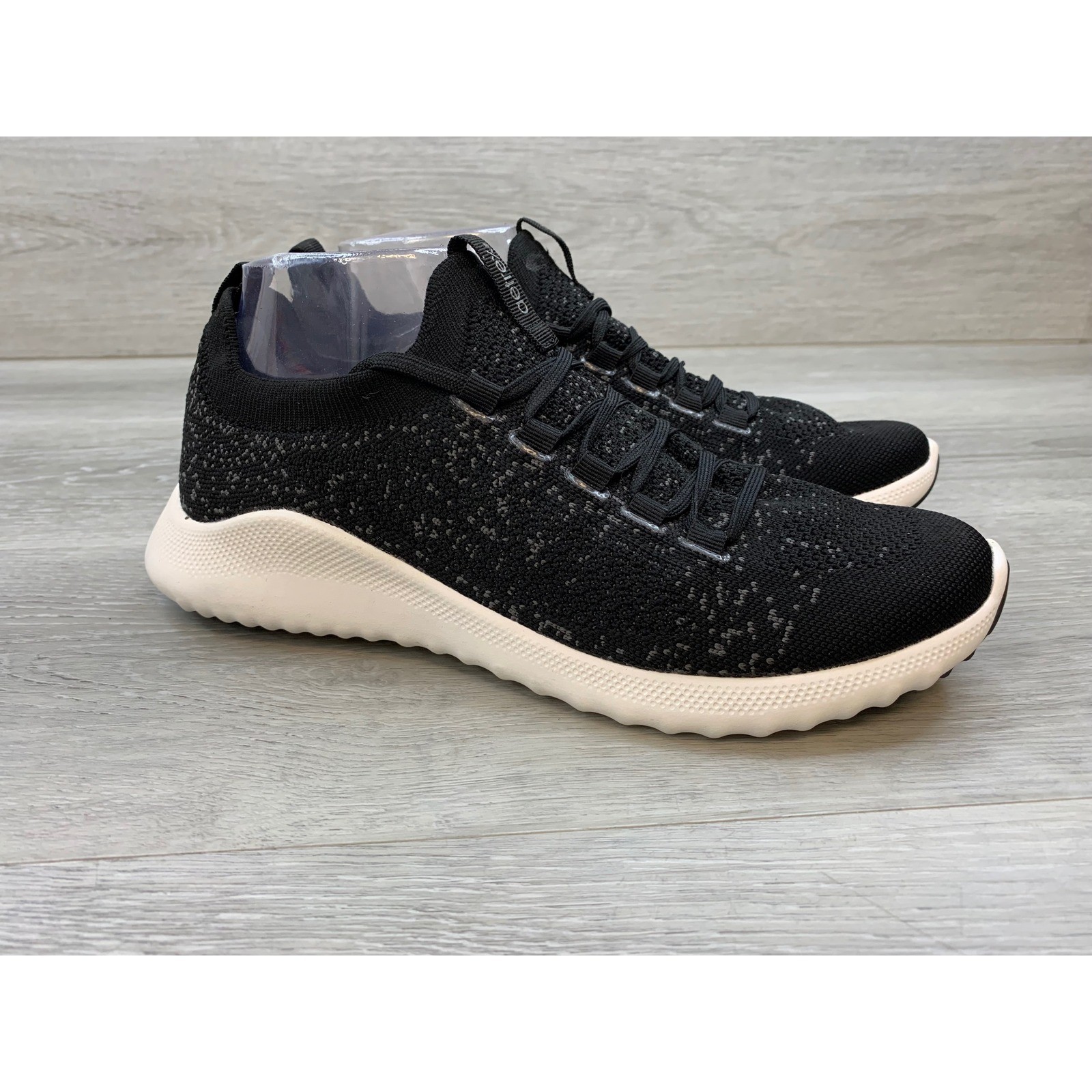 Aetrex Carly Women’s Black Knit Orthotic Walking Sneakers Size 9-9.5 EU 40
