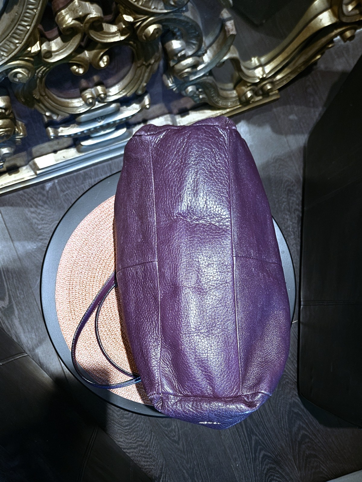 CoachMadison Phoebe Leather Tote Purple
