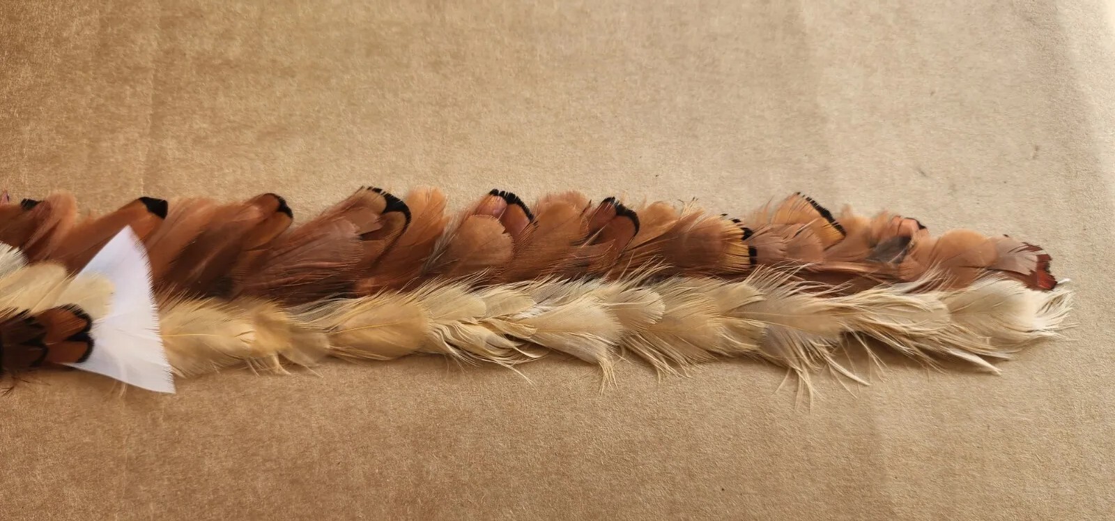 Western Cowboy Hat Feather Band With Clips 28″X4.5 New