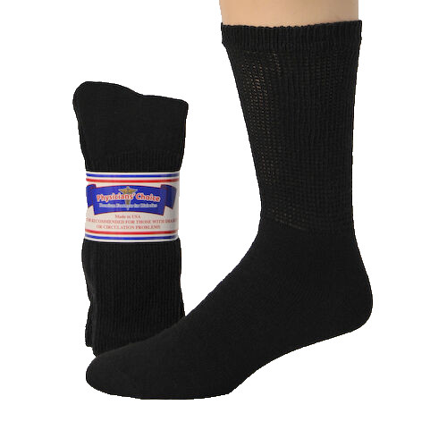 12 Pairs BIG Mens Physicians Choice VENTILATED Diabetic Variety Crew Socks