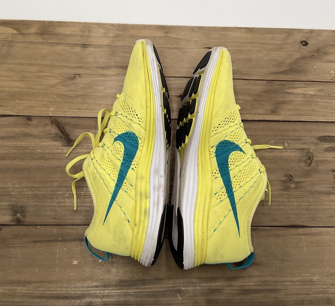 Nike Flyknit Lunar1 Running Athletic Sneakers Shoes Electric Yellow Women’s 8.5