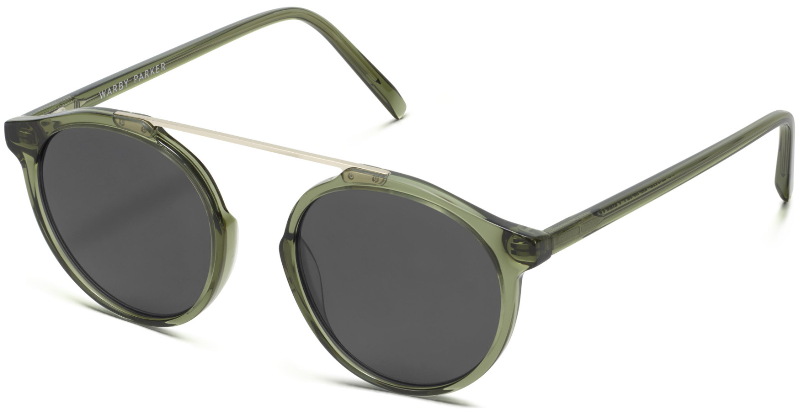 Warby Parker COOPER Sunglasses SEAWEED CRYSTAL Grey lenses M 49-19-142 mm NWT*