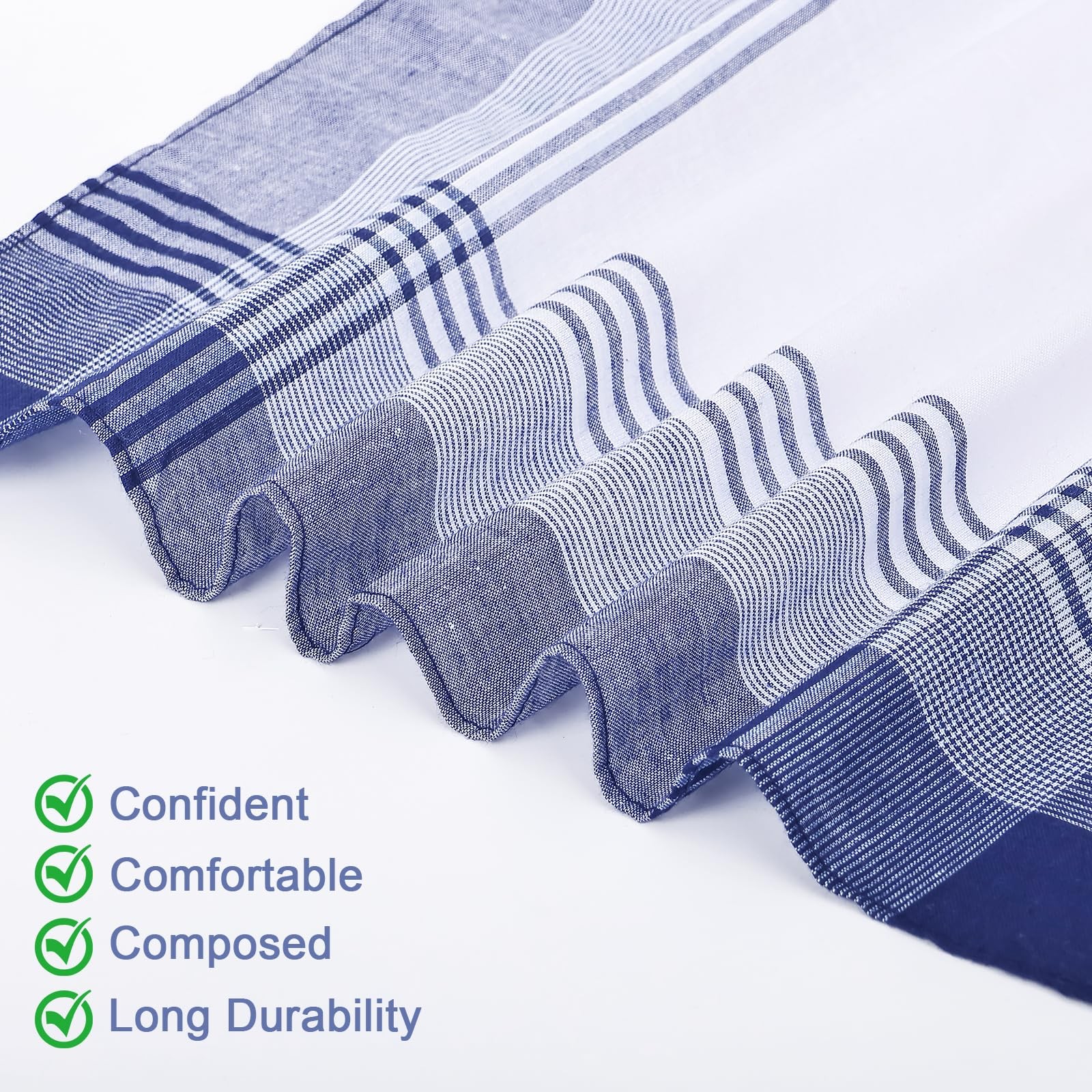 Orlanth [12 PCS] Handkerchiefs for Men, 16×16 Inch, 100% Soft Cotton Classic …
