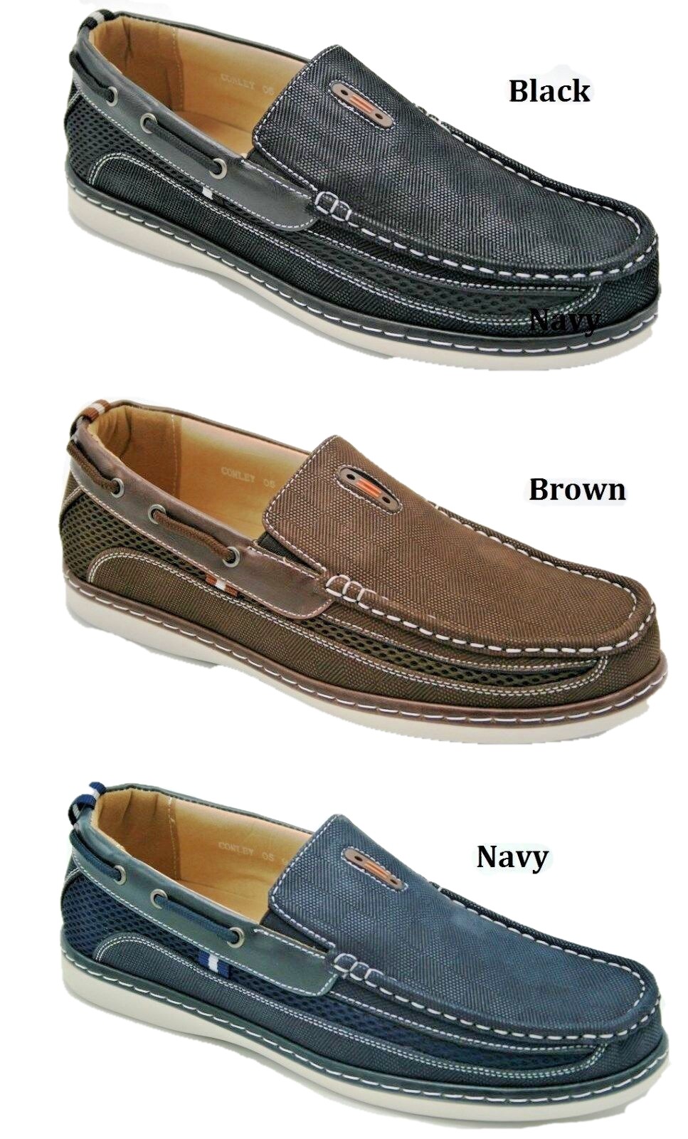 Mens Moccasins Driving Comfort Slip On Loafers Boat Shoes