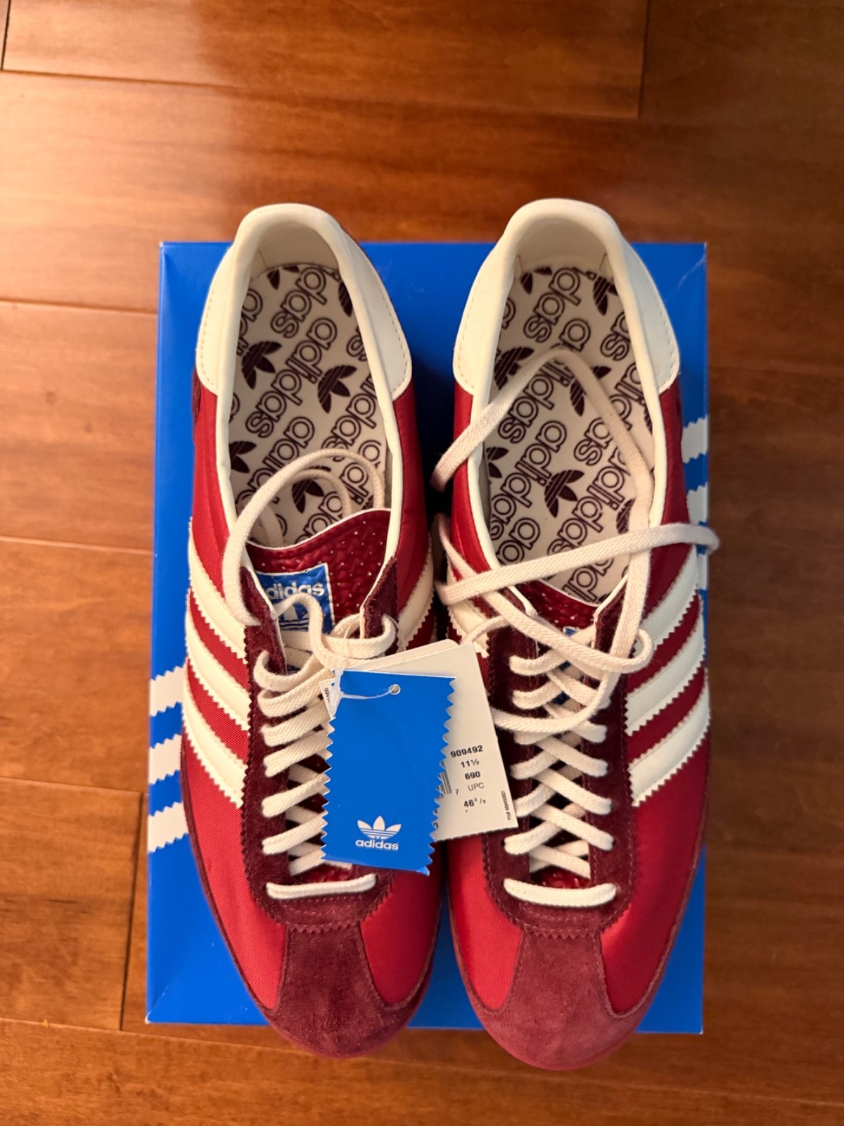 “New Adidas Originals SL 72 J.Crew Legacy Burgundy Suede Nylon Size [X]”RARE