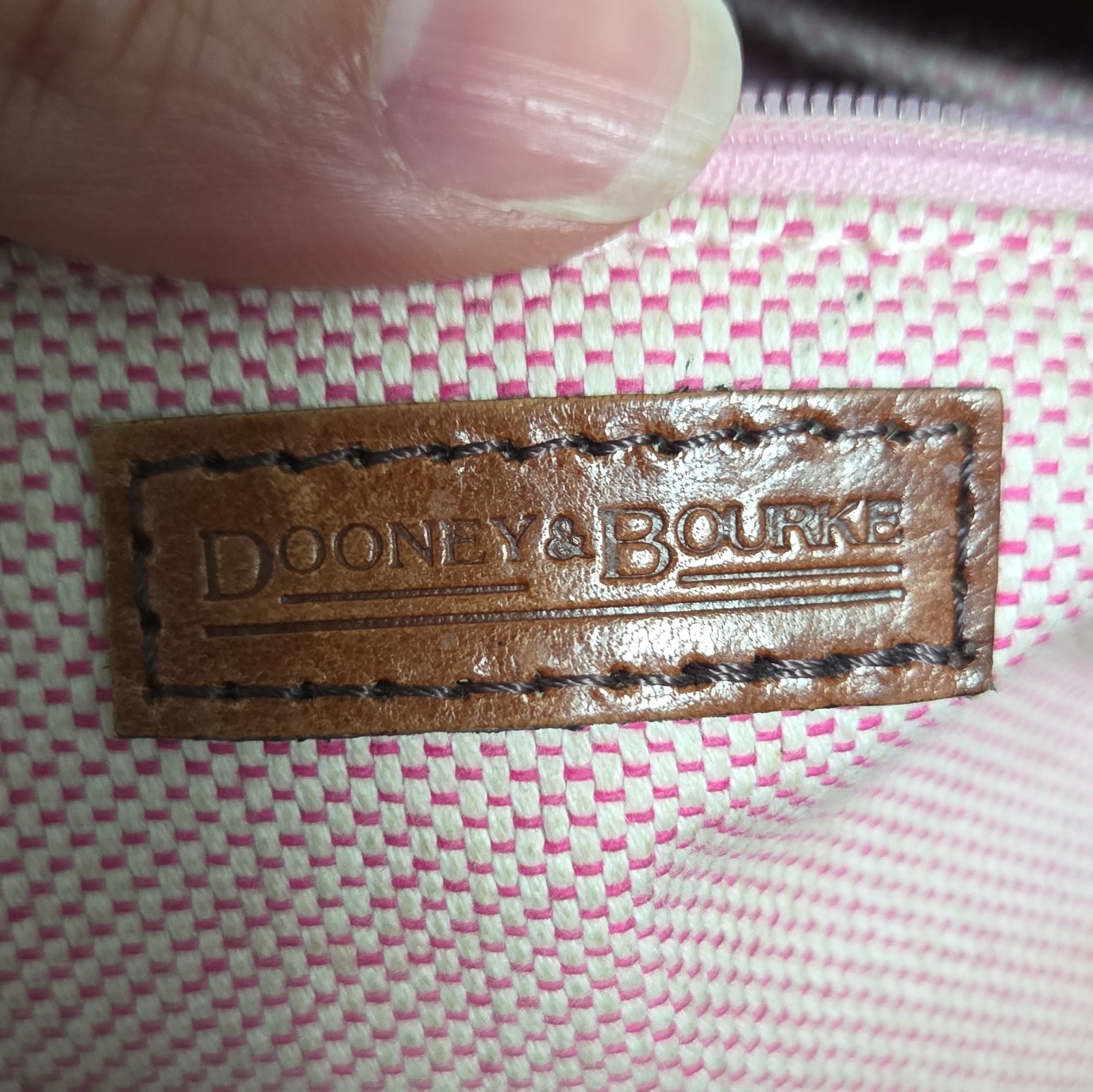 Dooney & Bourke Croc-Embossed Leather Shoulder Bag with Reversible Lock Clip