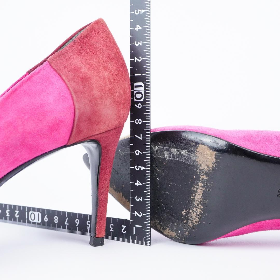 Gucci Pink Suede Pointed Toe Stiletto Heels 7.1-10cm Pre-owned 25cm