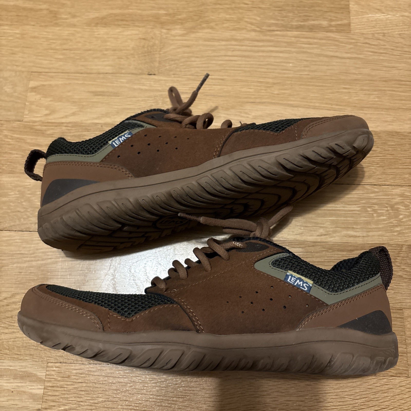 Lems Primal Zen Hiking Shoes Mens 10.5 Womens 12 Woodward Brown Used Trail