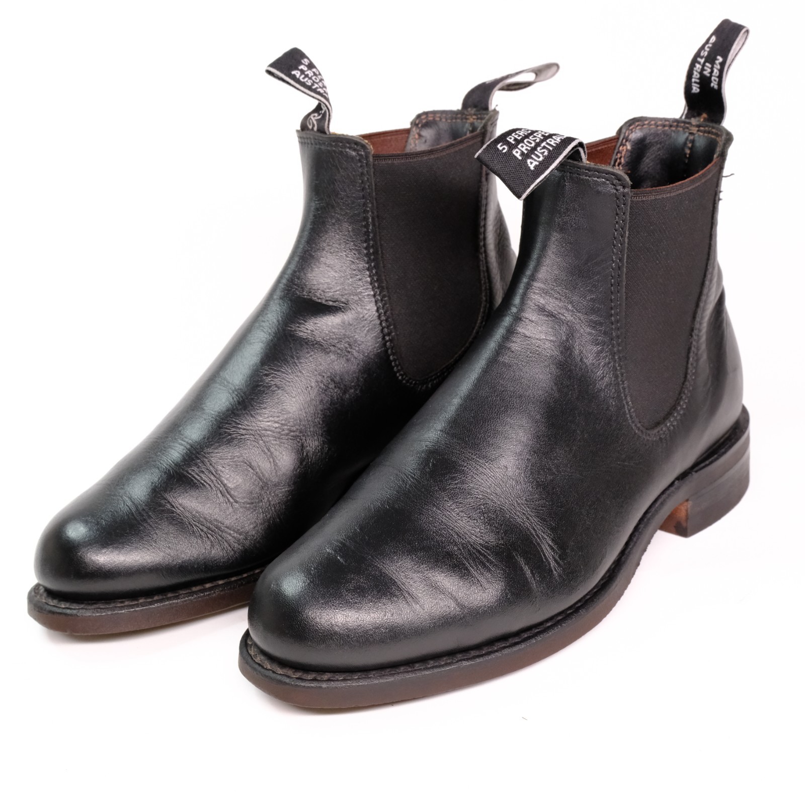 R.M. Williams Comfort Craftsman Black Leather Boots Women’s AU 5 G US 7.5 EU 38