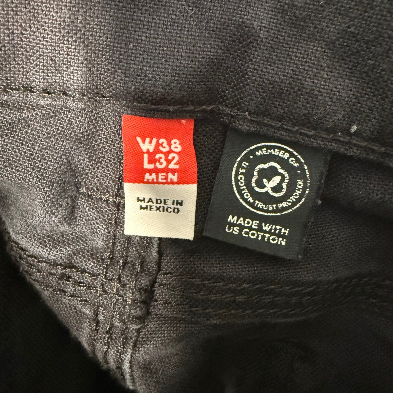 Engelbert Strauss Mens Work Pants 38×32 Black Excellent Cargo Hammer Loop