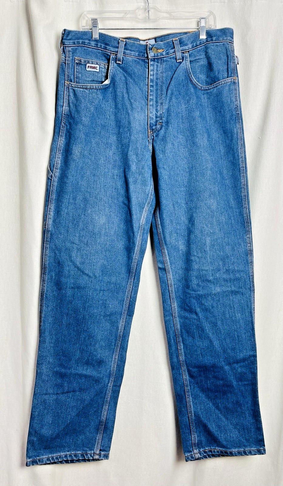 Tyndale FRMC Jeans Mens 36×32 Flame Resistant Workwear Blue Denim Pants F290T