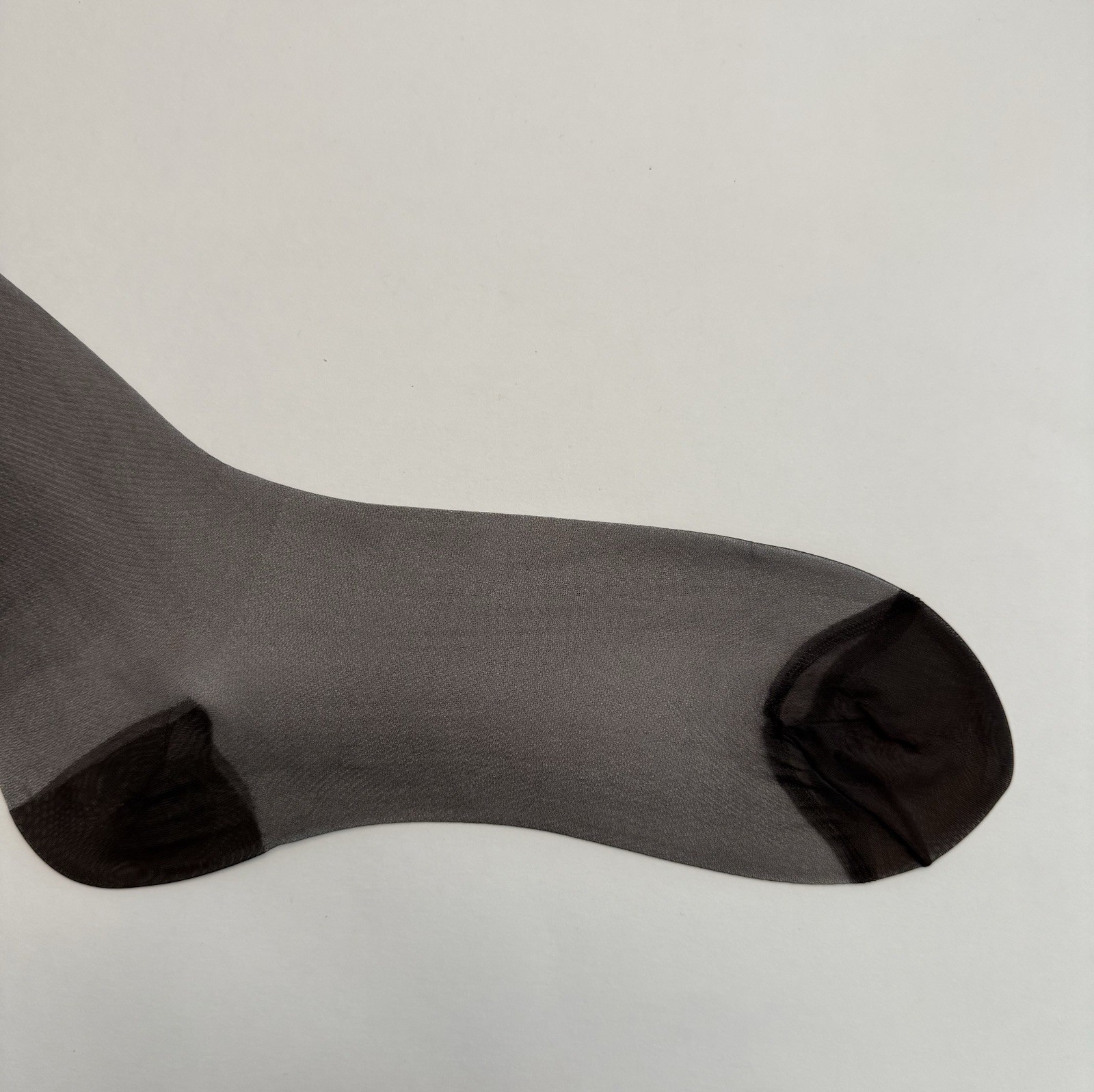 Vintage Seamless Reinforced Heel And Toe Mesh Stockings 33 Inches Long